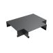 Aluminium Coping T Junction for 241-300mm Wall - 360mm Anthracite Grey (7016 Matt)