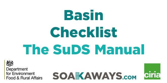 SuDS Basin Checklist