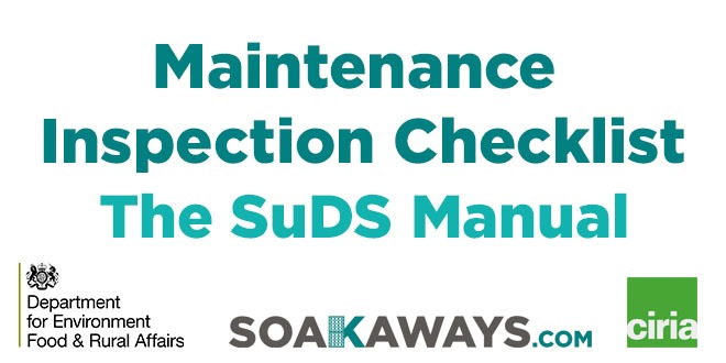 SuDS Maintenance Inspection Checklist