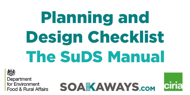 SuDS Planning and Design Checklist