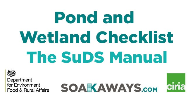 SuDS Pond and Wetland Checklist