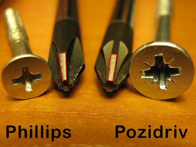 Phillips vs Pozidriv